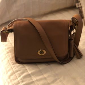 Authentic COACH Legacy Tan Rambler Crossbody
